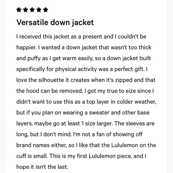 LULULEMON DOWN FOR IT ALL JACKET/COAT-BLUE NILE,10 - Picture 11 of 15